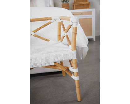 Essentials The Hamptons Palisades Bench - Natural Rattan