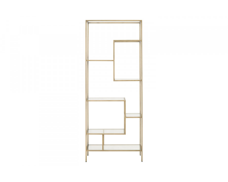 Essentials - District Beakman Bookcase in Brass