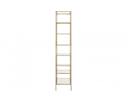 Essentials - District Beakman Bookcase in Brass