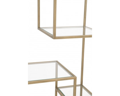 Essentials - District Beakman Bookcase in Brass