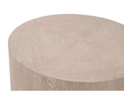 Essentials - District Roto Large End Table in Natural Gray