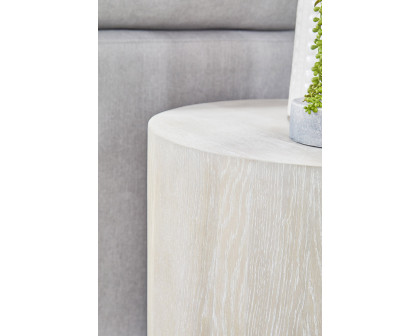 Essentials - District Roto Large End Table in Natural Gray