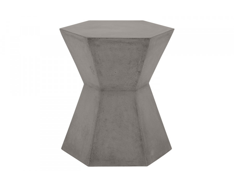 Essentials District Bento Accent Table - Slate Gray Concrete