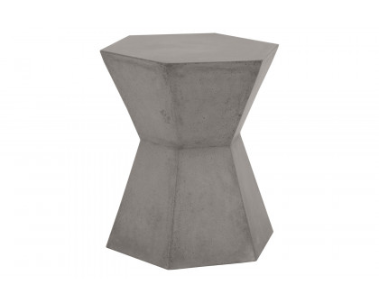 Essentials District Bento Accent Table - Slate Gray Concrete