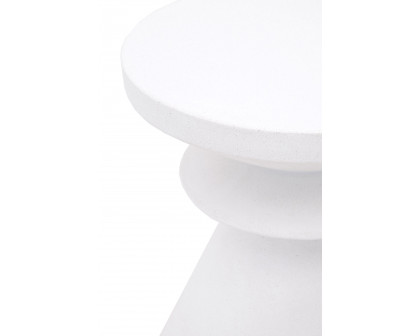 Essentials District Pawn Accent Table - Ivory