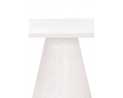 Essentials - District Monterey 55" Round Dining Table in Ivory Terrazzo Concrete