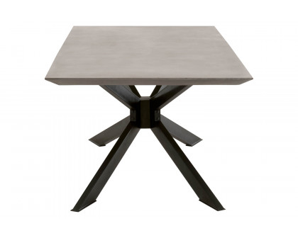 Essentials District Industry Rectangle Dining Table - Ash Grey