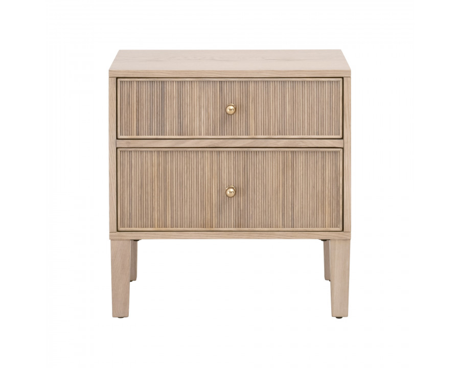 Essentials - Highland 2-Drawer Nightstand in Natural Oak