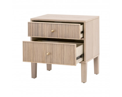 Essentials - Highland 2-Drawer Nightstand in Natural Oak