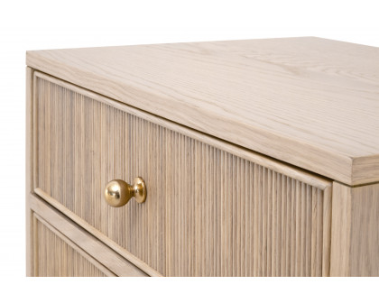 Essentials - Highland 2-Drawer Nightstand in Natural Oak