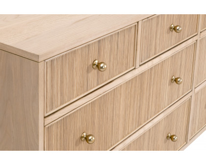 Essentials - Highland 8-Drawer Double Dresser in Natural Oak