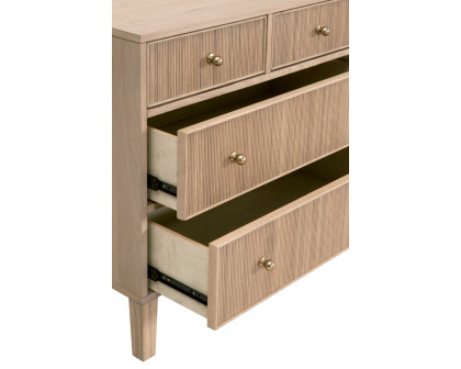 Essentials - Highland 8-Drawer Double Dresser in Natural Oak