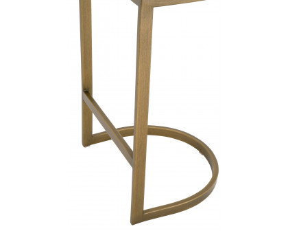 Essentials - Traditions Cresta Counter Stool in LiveSmart Peyton Pearl Brushed Gold