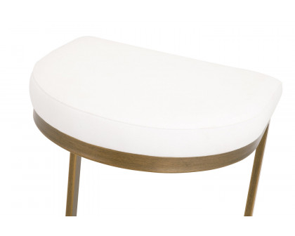 Essentials - Traditions Cresta Counter Stool in LiveSmart Peyton Pearl Brushed Gold