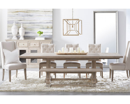 Essentials - Traditions Hudson Extension Dining Table in Natural Gray