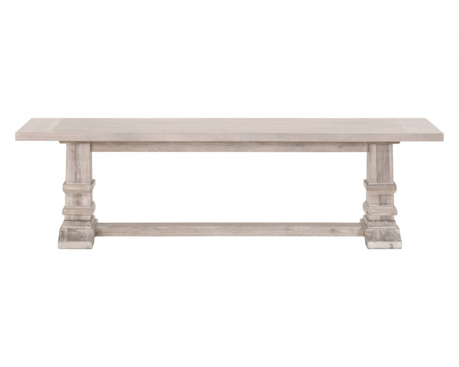 Essentials - Traditions Hudson Large Dining Bench in Natural Gray