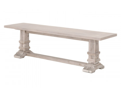 Essentials - Traditions Hudson Large Dining Bench in Natural Gray