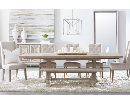 Essentials - Traditions Hudson Large Dining Bench in Natural Gray