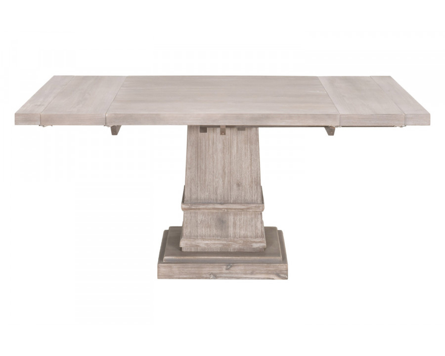 Essentials - Traditions Hudson 44" Square Extension Dining Table in Natural Gray