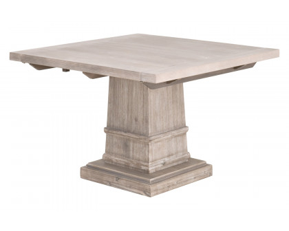 Essentials - Traditions Hudson 44" Square Extension Dining Table in Natural Gray