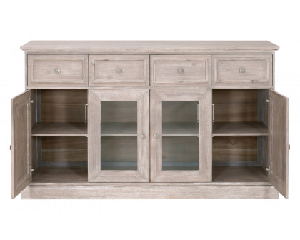 Essentials - Traditions Hudson Media Sideboard in Natural Gray