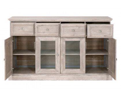 Essentials - Traditions Hudson Media Sideboard in Natural Gray