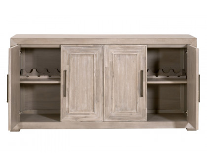 Essentials - Traditions Hunter Media Sideboard in Natural Gray