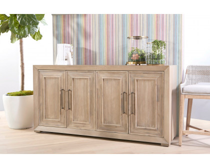 Essentials - Traditions Hunter Media Sideboard in Natural Gray