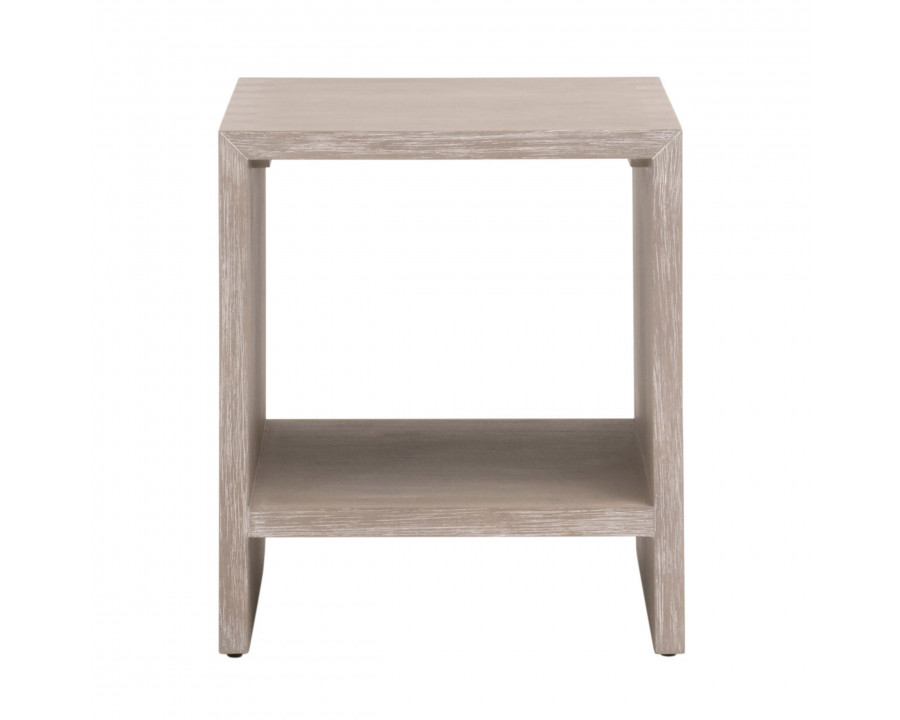 Essentials - Traditions Dovetail End Table in Natural Gray Acacia