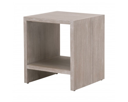 Essentials - Traditions Dovetail End Table in Natural Gray Acacia