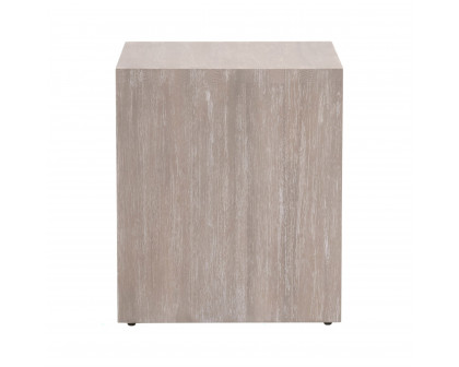 Essentials - Traditions Dovetail End Table in Natural Gray Acacia