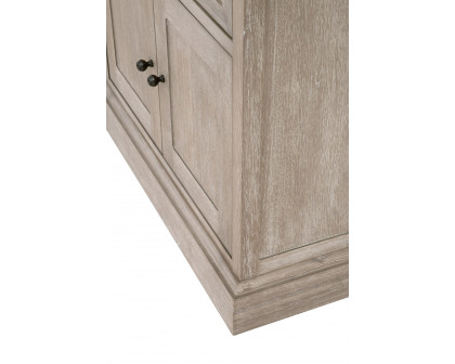 Essentials - Traditions Eden 1-Drawer 2-Door Nightstand in Natural Gray Acacia