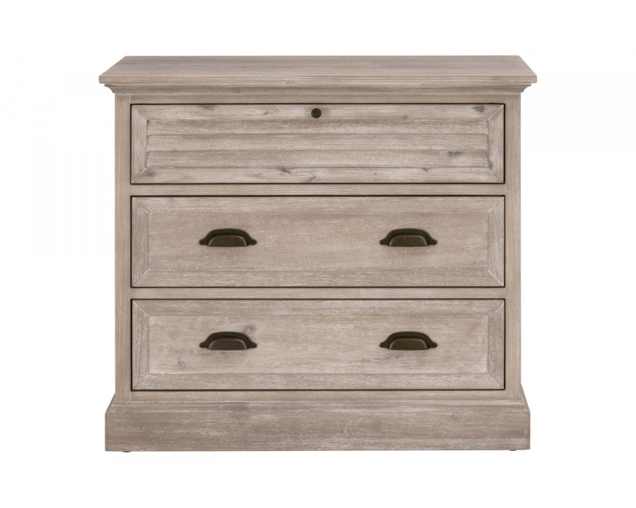 Essentials - Traditions Eden 3-Drawer Nightstand in Natural Gray Acacia