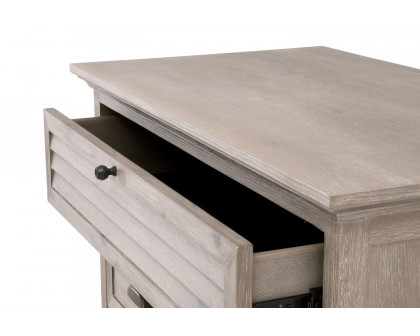 Essentials - Traditions Eden 3-Drawer Nightstand in Natural Gray Acacia