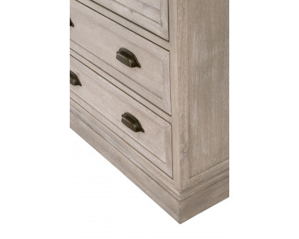 Essentials - Traditions Eden 3-Drawer Nightstand in Natural Gray Acacia