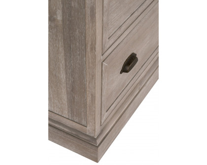 Essentials - Eden 5-Drawer High Chest in Natural Gray Acacia