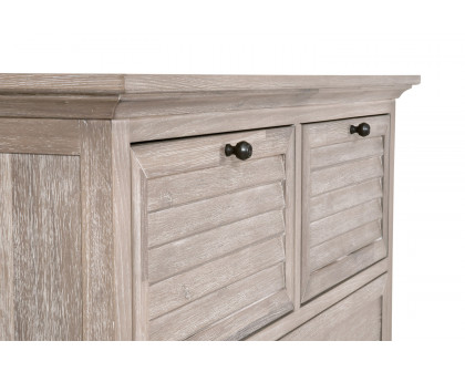 Essentials - Eden 5-Drawer High Chest in Natural Gray Acacia