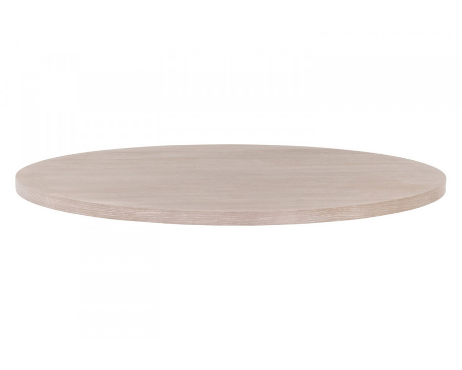 Essentials Traditions Turino 54" Round Dining Table Wood Top - Natural Gray