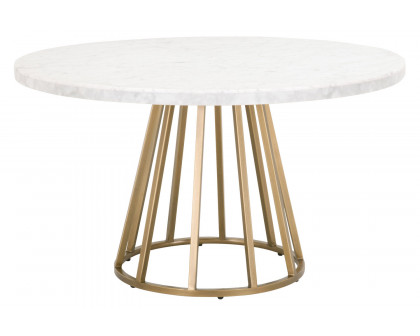 Essentials Traditions Turino Round Dining Table Base - Brushed Gold