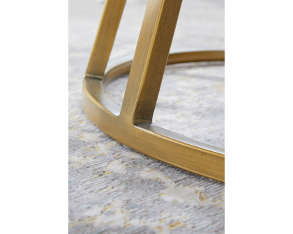 Essentials Traditions Turino Round Dining Table Base - Brushed Gold