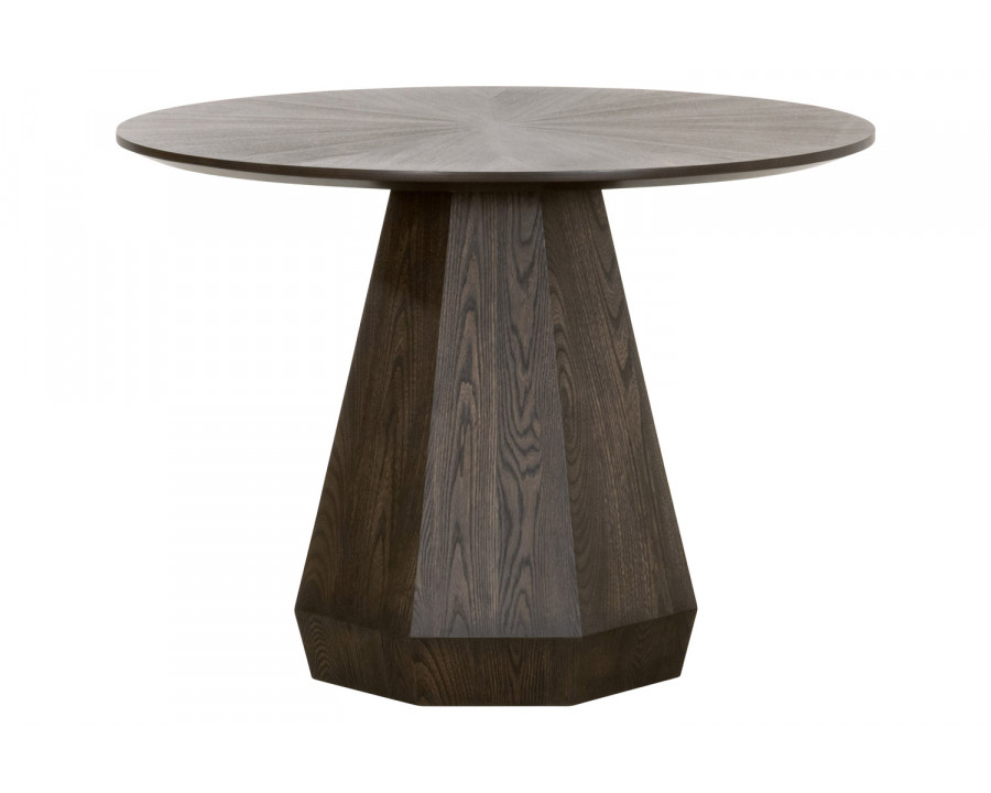 Essentials Traditions Coulter 42" Round Dining Table - Burnished Brown