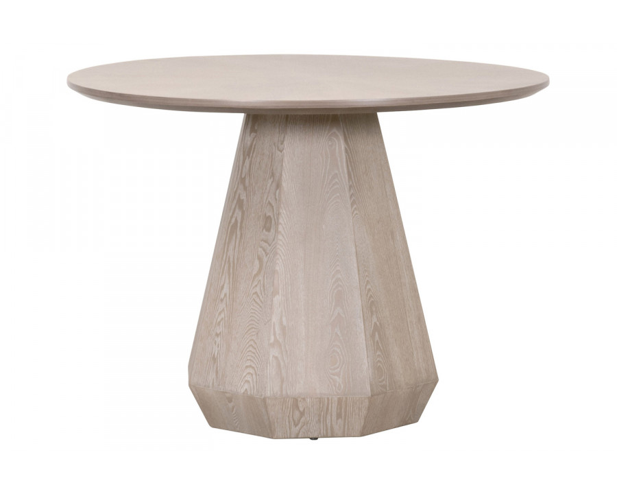 Essentials Traditions Coulter 42" Round Dining Table - Natural Gray