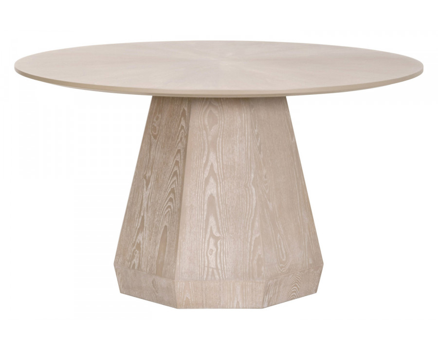 Essentials Traditions Coulter 54" Round Dining Table - Natural Gray