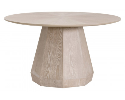 Essentials Traditions Coulter 54" Round Dining Table - Natural Gray