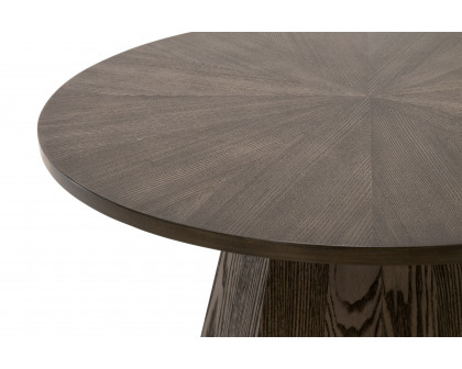 Essentials Coulter Round End Table - Burnished Brown Ash