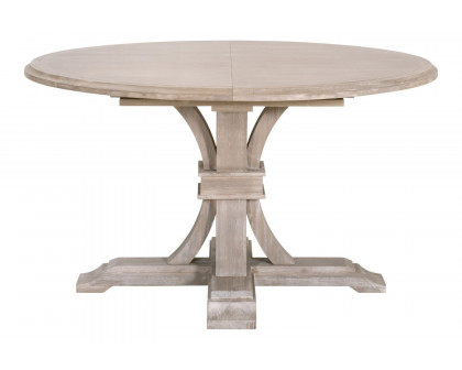 Essentials Traditions Devon 54" Round Extension Dining Table - Natural Gray