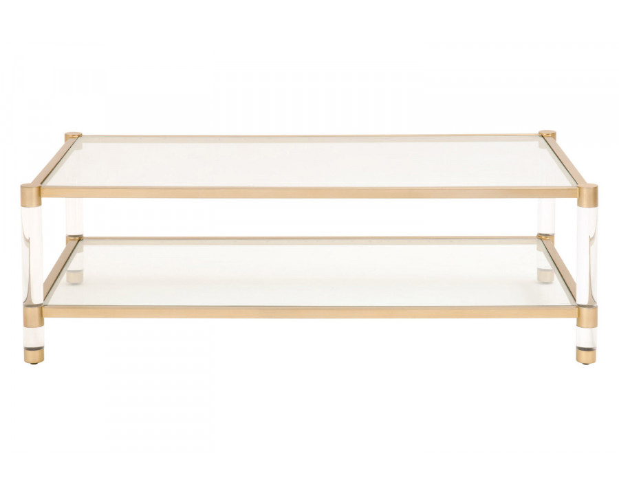 Essentials - Traditions Nouveau Coffee Table in Brushed Brass