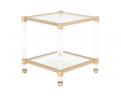 Essentials - Traditions Nouveau End Table in Brushed Brass