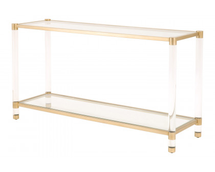 Essentials - Traditions Nouveau Console Table in Brushed Brass