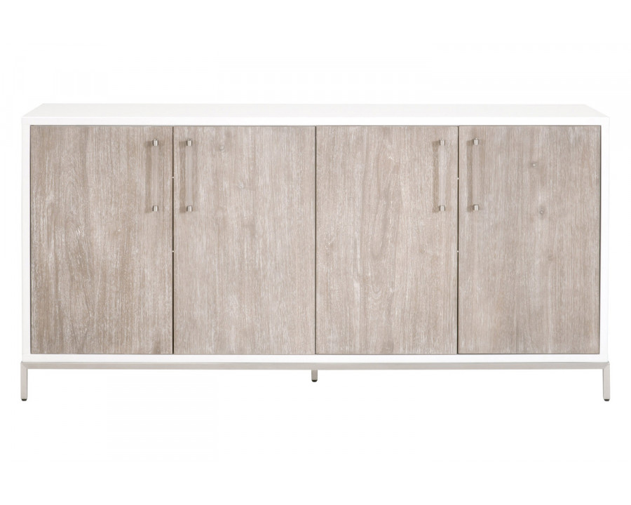 Essentials - Traditions Nouveau Media Sideboard in Natural Gray